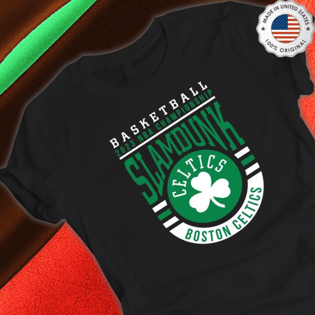 2023 Championship Slamdunk Boston Celtics Basketball Logo Crewneck Sweatshirt