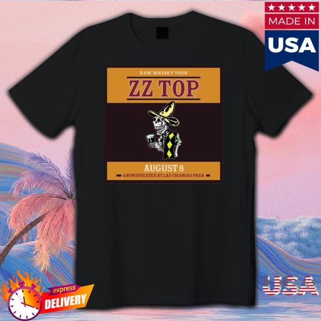 Zz Top Announce Show At Amphitheater At Las Colonias Park August 8 2023 Poster shirt