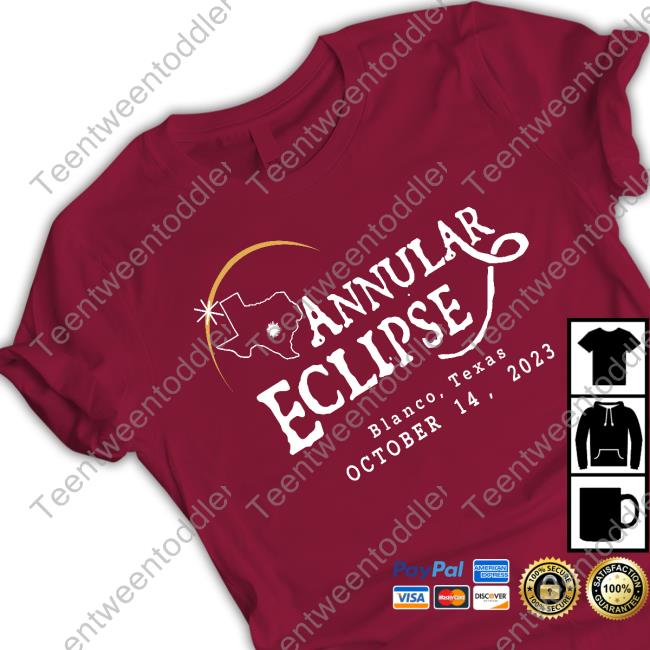 Zach Freeman Annular Eclipse Blanco Texas October 14 2023 Long Sleeve